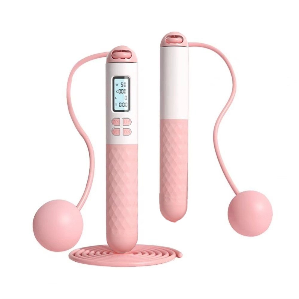 Smart Jump Rope Digital Counter - Przenośna bezprzewodowa skakanka bez linki, antypoślizgowa,