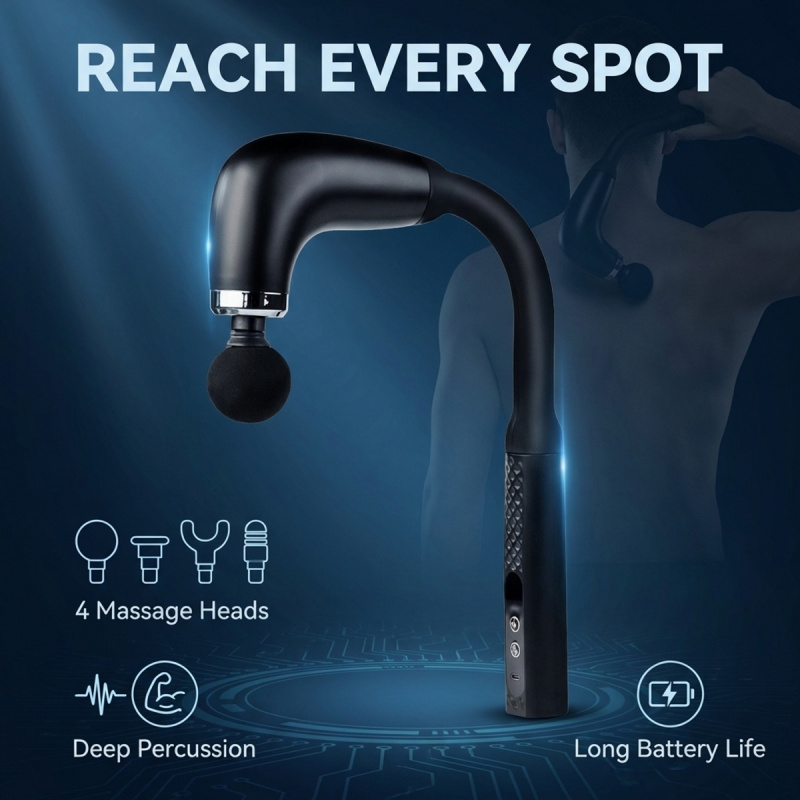 Electric Massage Gun Deep Tissue - Elektryczny pistolet do masażu mięśni z