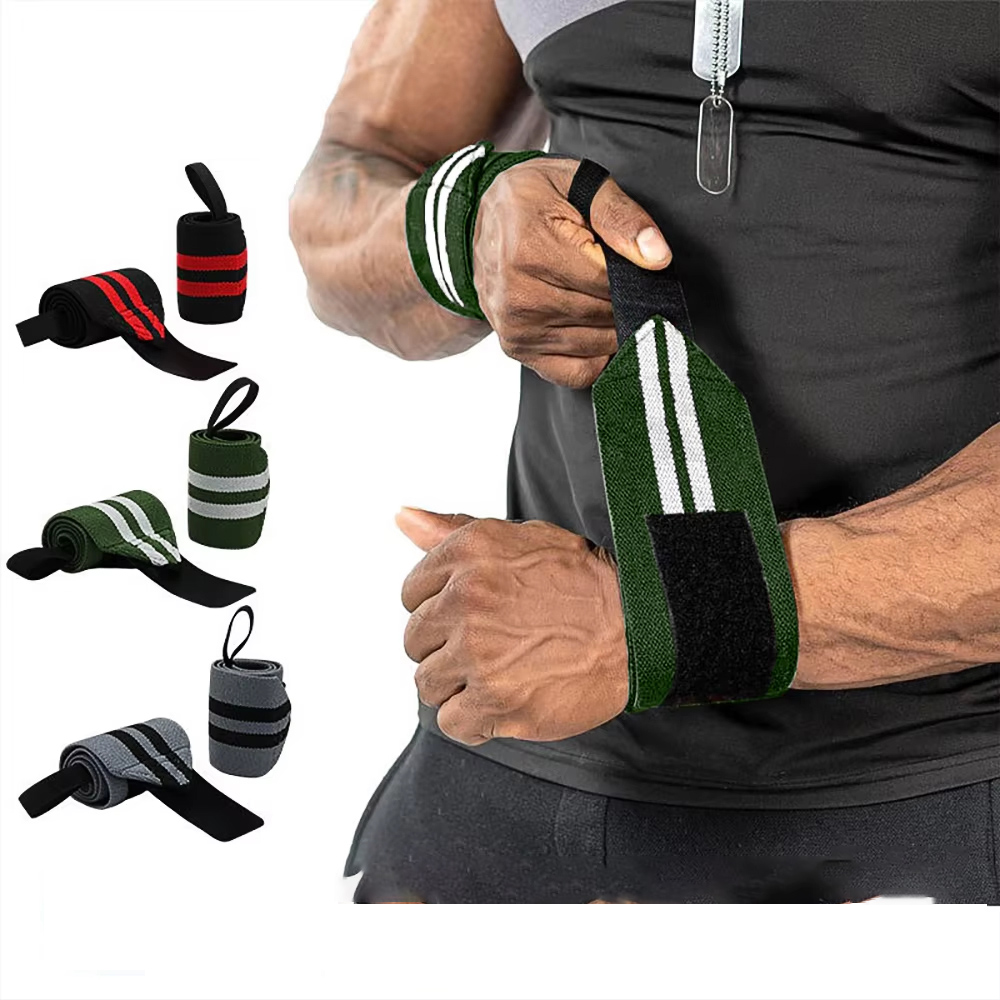 Wrist Wraps Weightlifting Support - Opaski na nadgarstki do podnoszenia ciężarów,