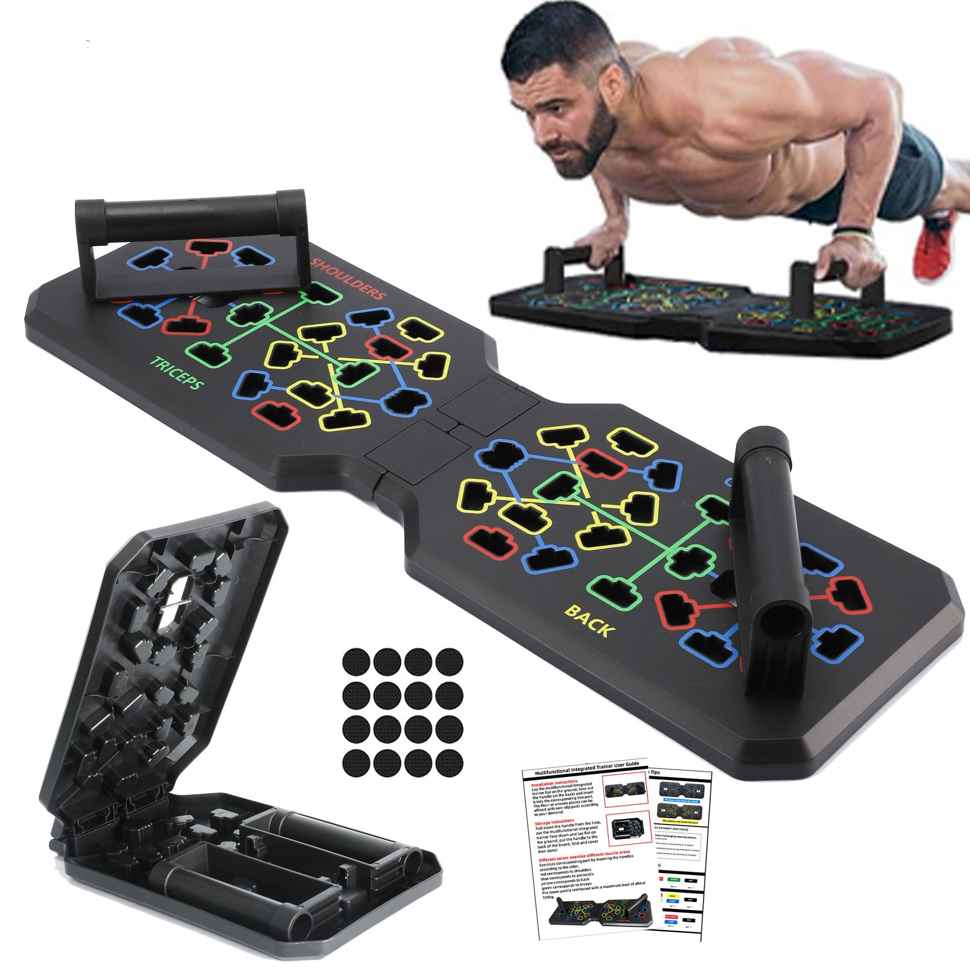 Składany system do ćwiczeń w p – Push Up Board Foldable Multi Function recenzja i cena