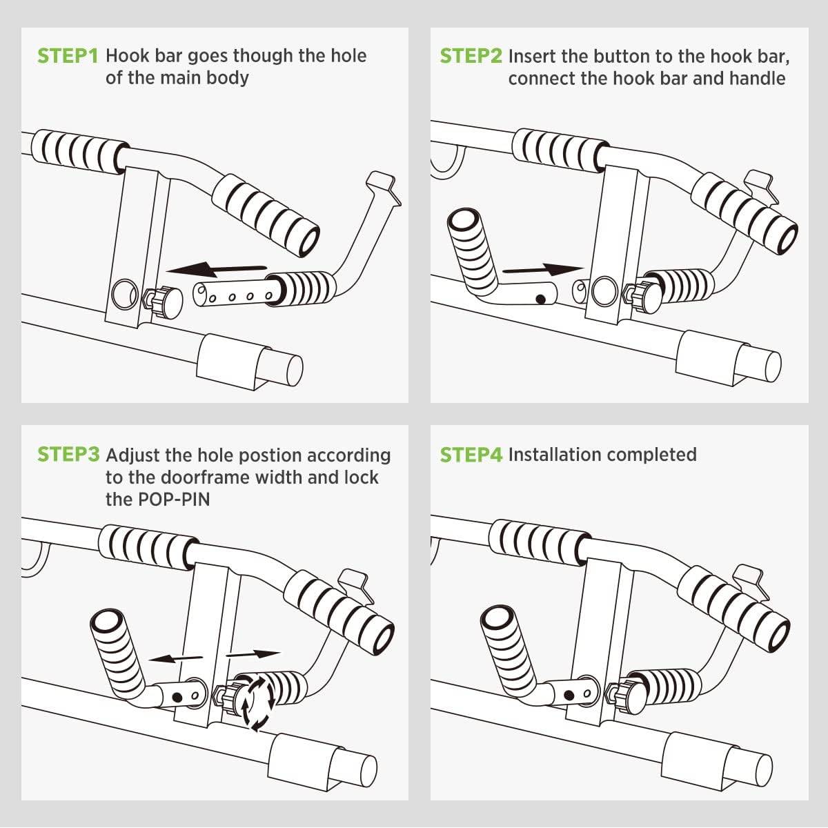 Drążek do podciągania Wellshow – Door Pull Up Bar No Screw recenzja i cena
