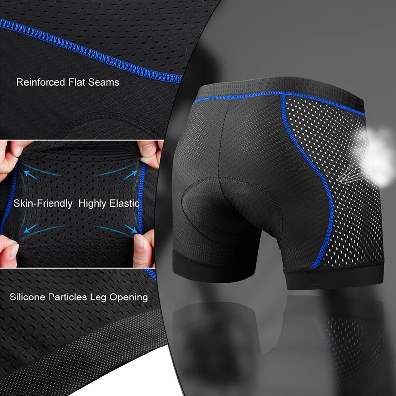 X-TIGER męska bielizna rowerow – Padded Cycling Shorts 5D Gel recenzja i cena