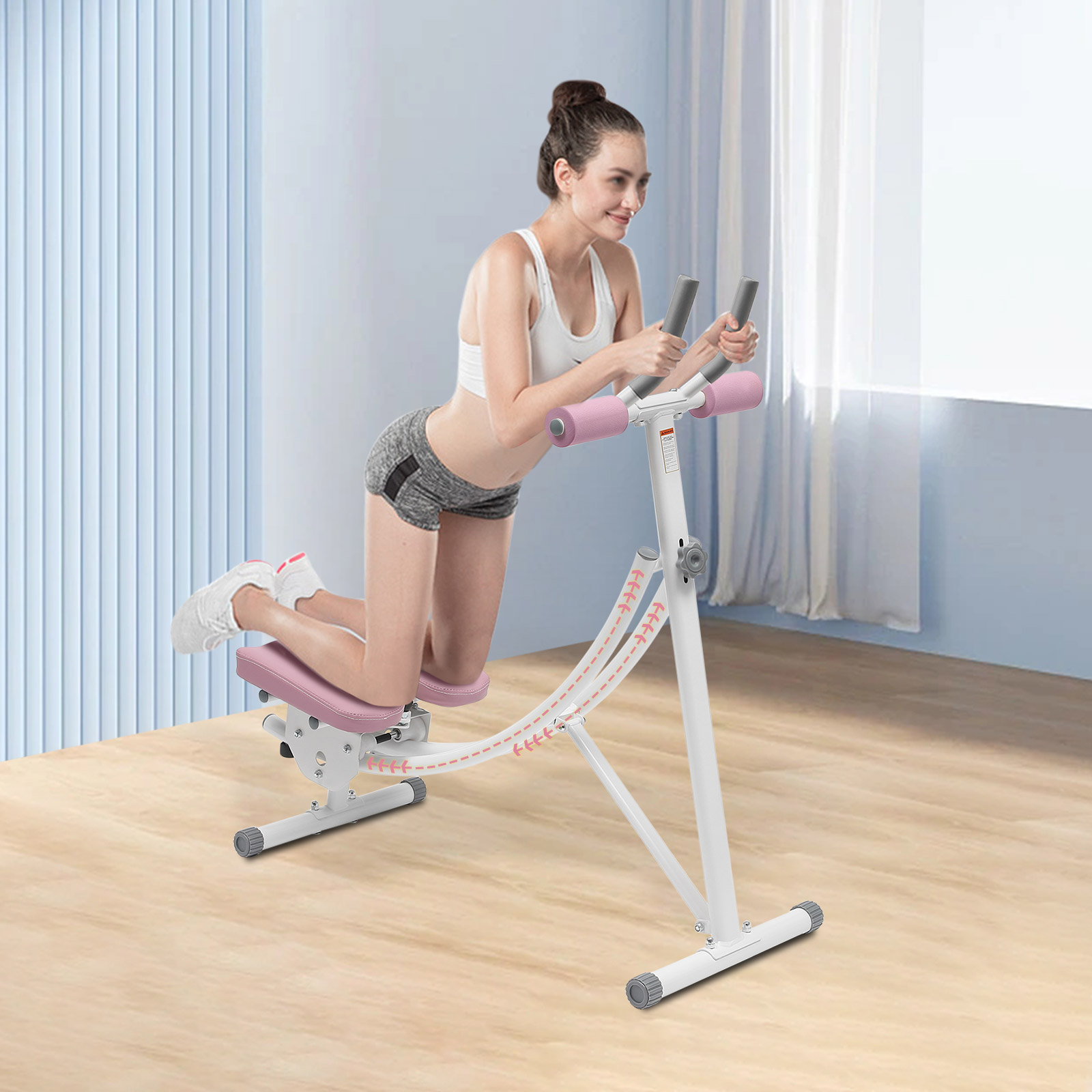 Regulowany trenażer mięśni brz – Ab Roller Wheel With Elbow Support recenzja i cena