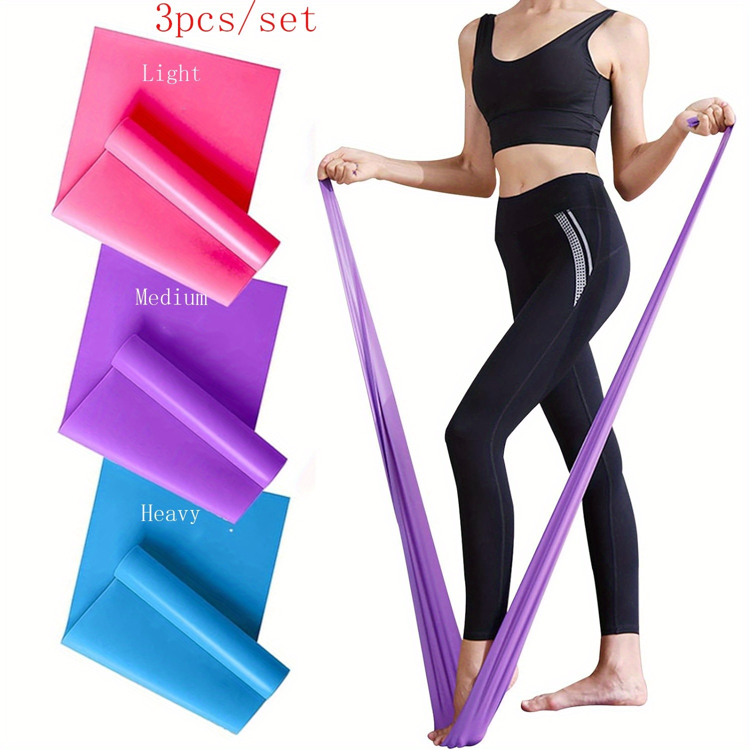 1/3 szt. Gumy oporowe dla kobi – Pilates Bar Kit With Resistance Bands recenzja i cena