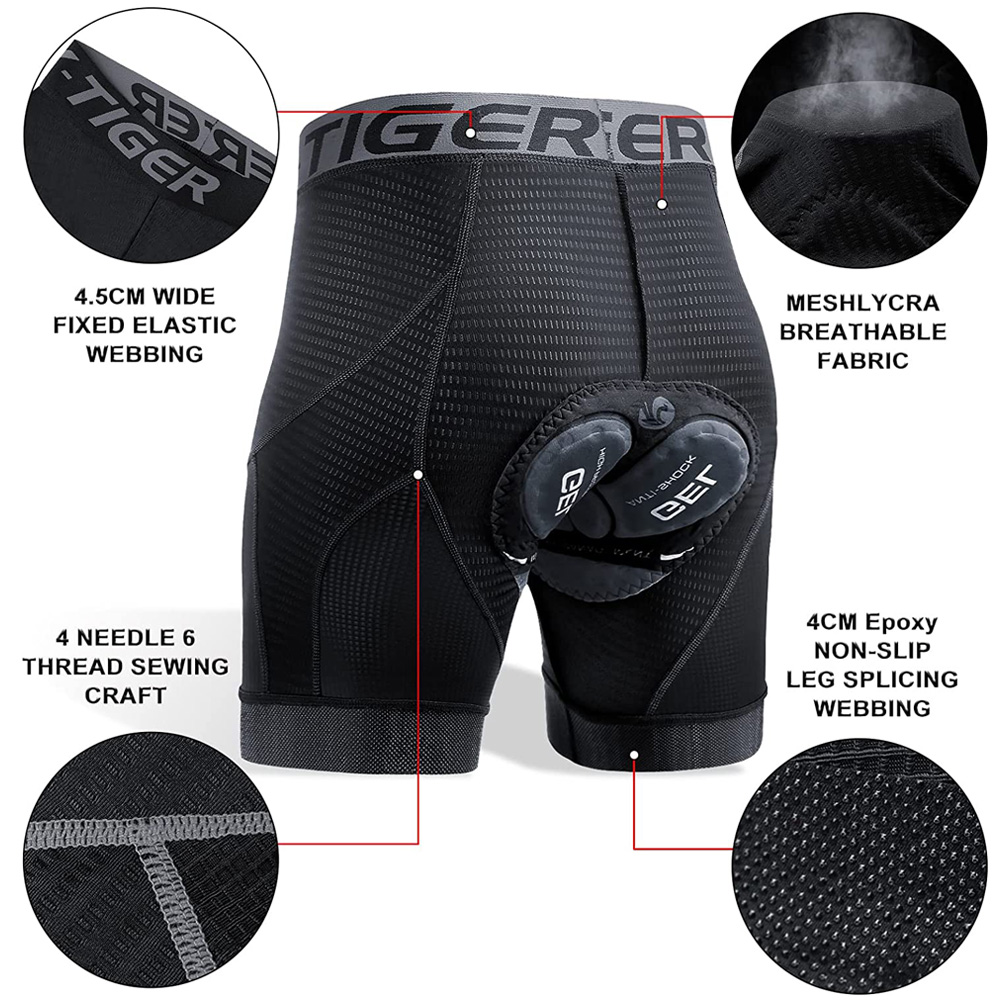 Męskie spodenki rowerowe X-TIG – Padded Cycling Shorts 5D Gel recenzja i cena