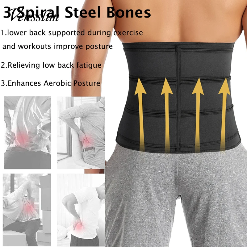 Męski pas wyszczuplający Venss – Sweat Waist Trainer Belt Neoprene recenzja i cena