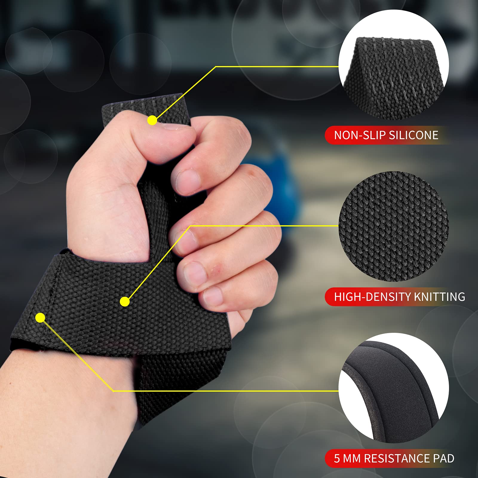 2 szt. pasków do podnoszenia c – Wrist Wraps Weightlifting Support recenzja i cena